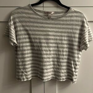 Banana republic linen striped tee.